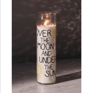 Urban outfitters over the moon under sun candle